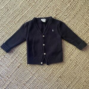 Ralph Lauren Navy Kids Cardigan